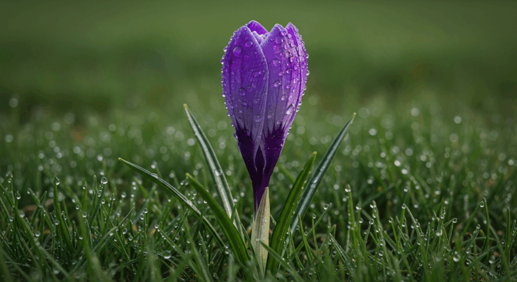 Krokusy w trawniku – łatwy sposób na kolorową łąkę